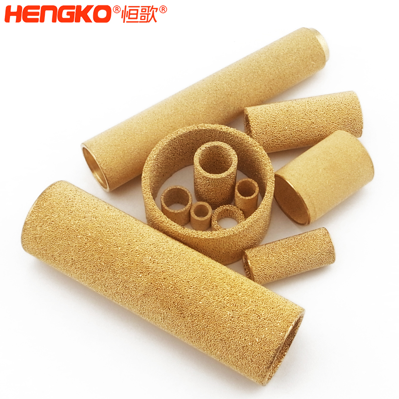 供應燒結粉末銅過濾管反沖洗3-90微米過濾系統