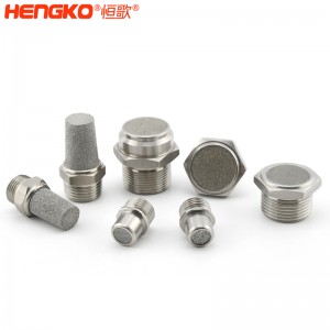 不銹鋼燒結降噪消音器_消音器耐高溫流量大,應用于空壓機排氣