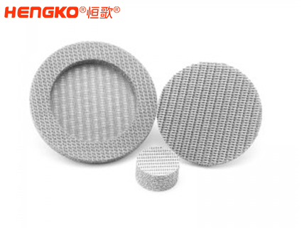 濾芯廠家不銹鋼316燒結網過濾片呼吸金屬孔隙均勻透氣，水處理過濾用