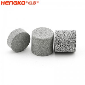 恒歌不銹鋼燒結濾柱_壓力調節閥閥門氣體雜質過濾濾芯