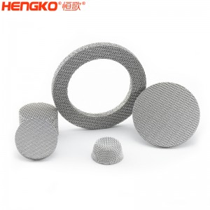 定制粉末燒結(jié)不銹鋼316L濾片孔徑1-120um可選 工業(yè)過濾用