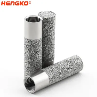 燒結多孔金屬不銹鋼傳感器外殼,用于工業溫度和濕度變送器